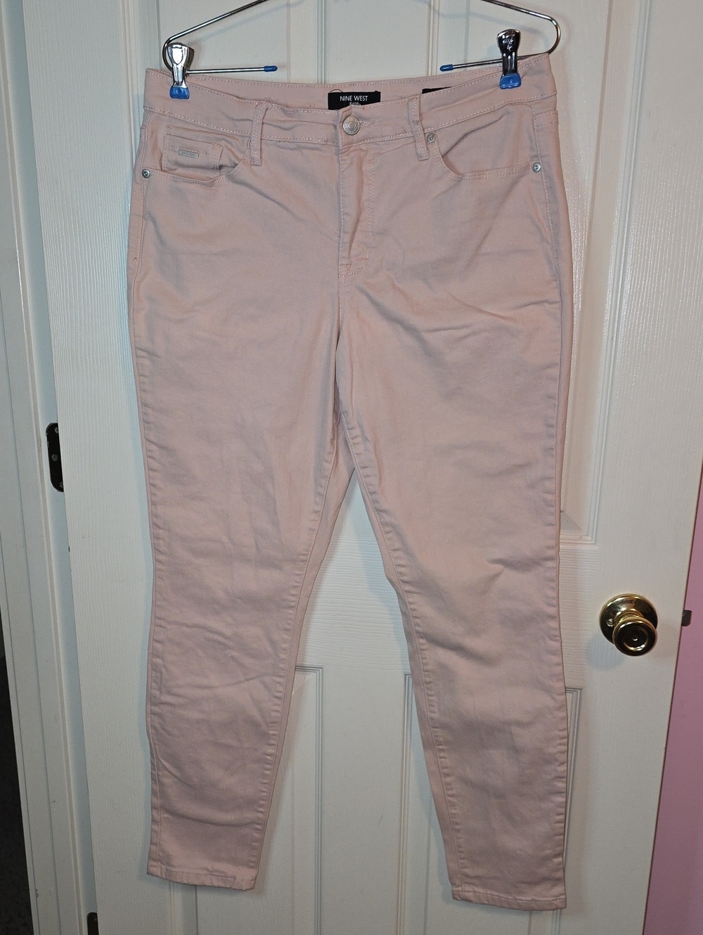 Nine West Blush Pink Skinny Jeans